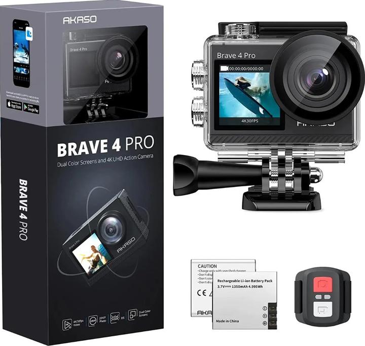 Actual product image Akaso Brave 4 Pro (30p, Wi-Fi)