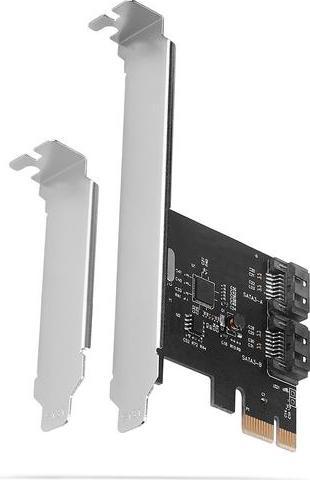 Actual product image Axagon PCES-SA2N PCIe Controller 2x internal SATA 6G port, ASM1061 + LP