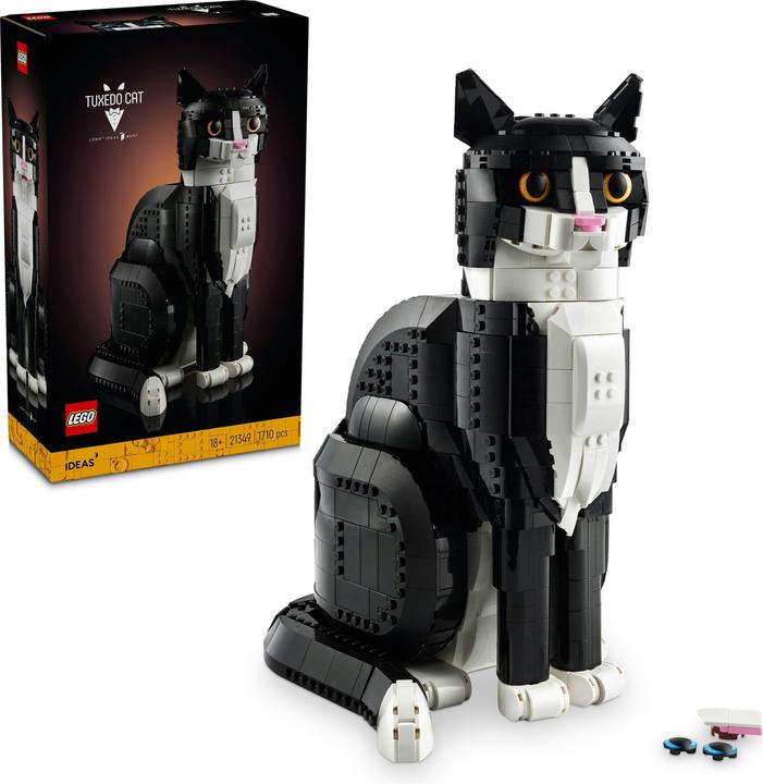 Produktbild LEGO Schwarz-weisse Katze (21349, LEGO Ideas, LEGO Seltene Sets)