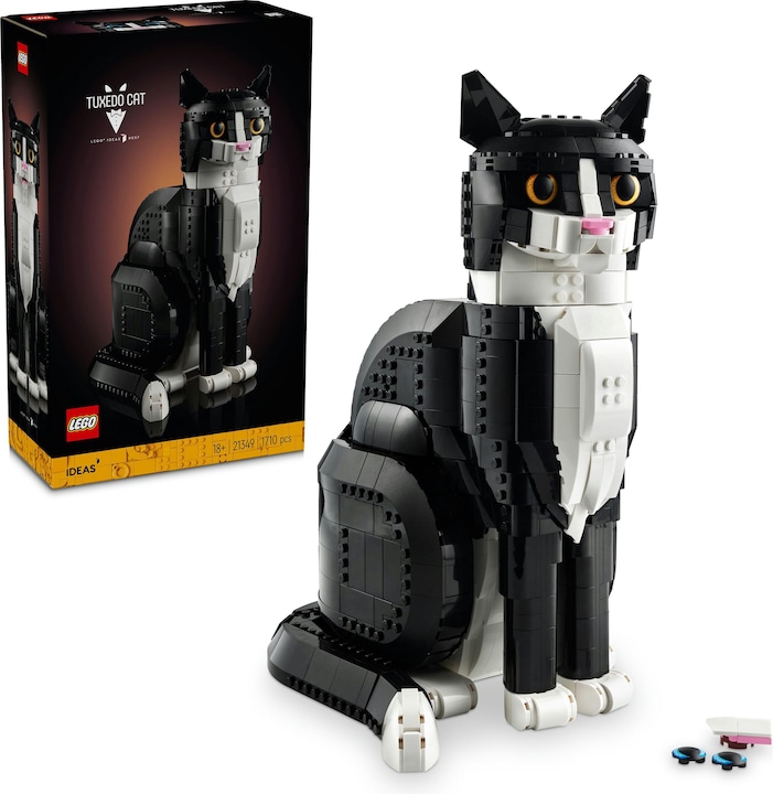 Produktbild LEGO Schwarz-weisse Katze (21349, LEGO Ideas, LEGO Seltene Sets)