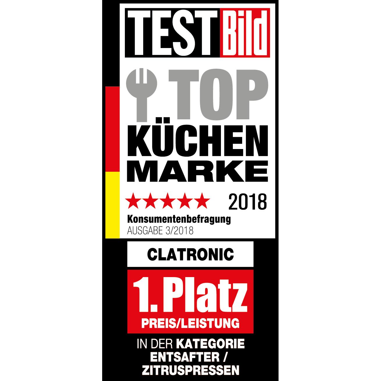 Thumbnail - Clatronic Ae3666, Entsafter, Schwarz, Grau