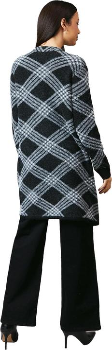 Actual product image Principles Womens/Ladies Checked Edge To Edge Longline Cardigan (M)