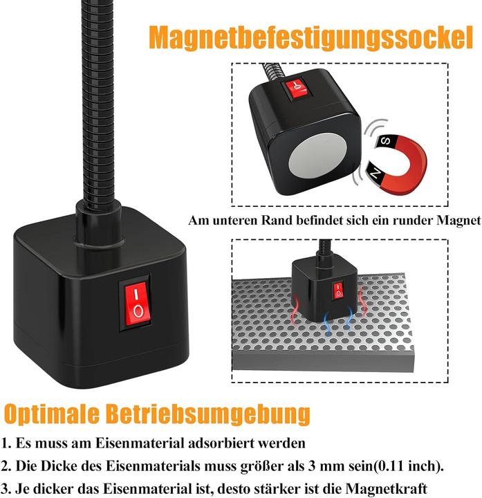 Actual product image Shun Can Da Magnetische LED-Arbeitsleuchte (500 lm)