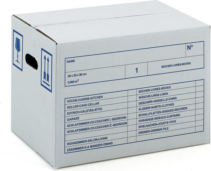 Actual product image Antalis Moving box (set of 10) (50 x 33 x 36 cm, 60 l)