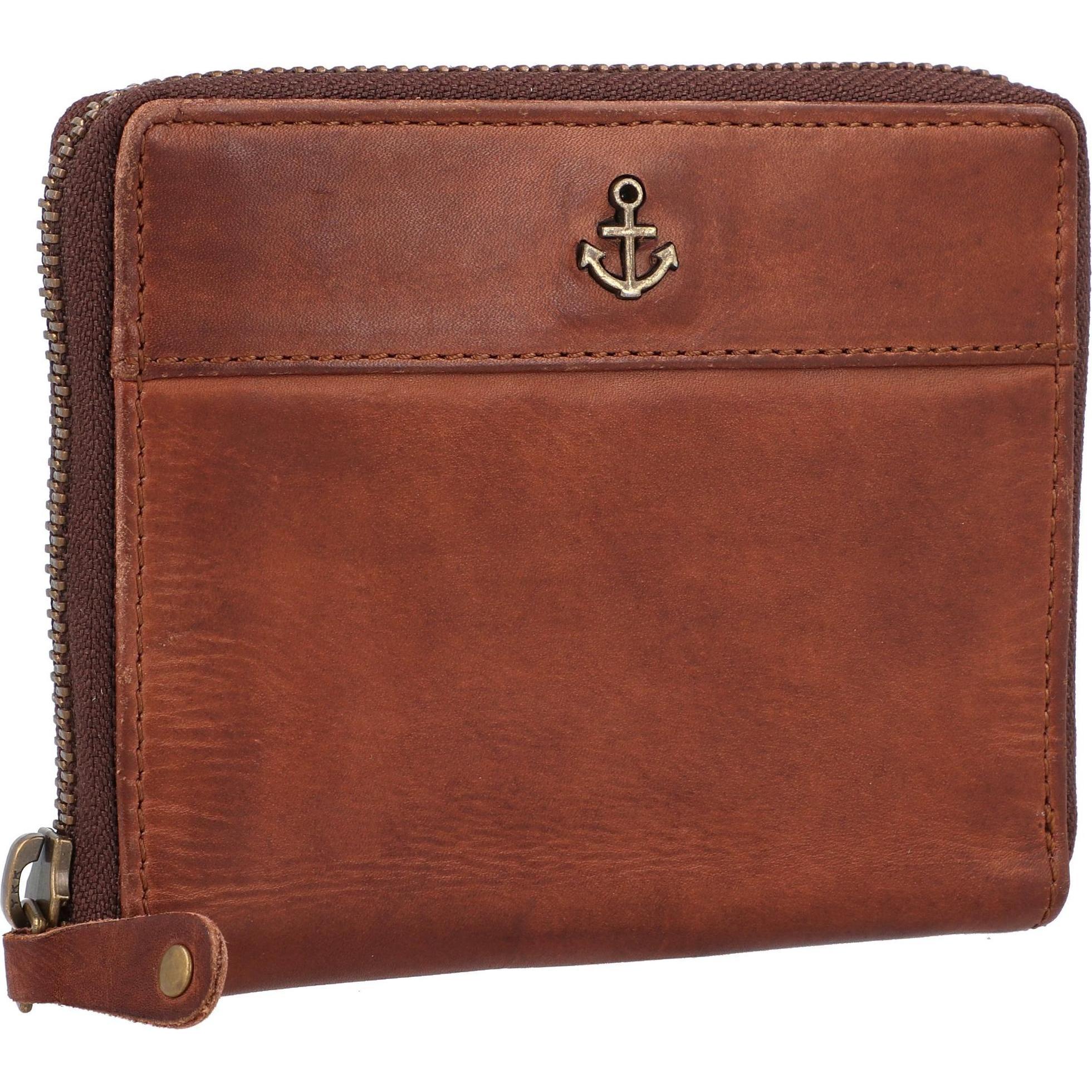 Harbour 2nd, Damen, Portemonnaie, Anchor Love Komet Geldbörse Leder 13 cm, Braun