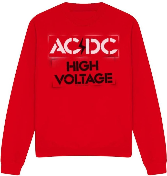 Immagine prodotto AC/DC High Voltage Felpa Stencil Adulto Unisex (XXL)