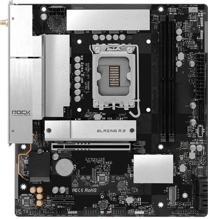 AsRock MB Intel 1851 B860M Rock WiFi 6 (LGA 1851, Intel B860, mATX)