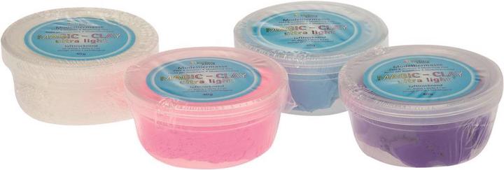 Actual product image hobbytime Magic clay ultra-light 4x40g white, light blue, pink, purple
