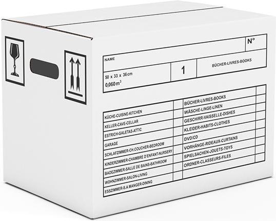 Produktbild Antalis Umzugsbox (10er Set) (50 x 33 x 36 cm, 60 l)