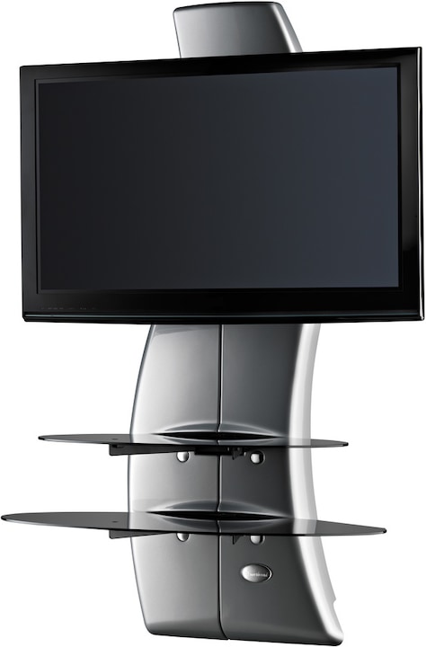 Actual product image Meliconi Ghost Design 2000 Rotation - TV wall mount - metallic silver (63", 30 kg)