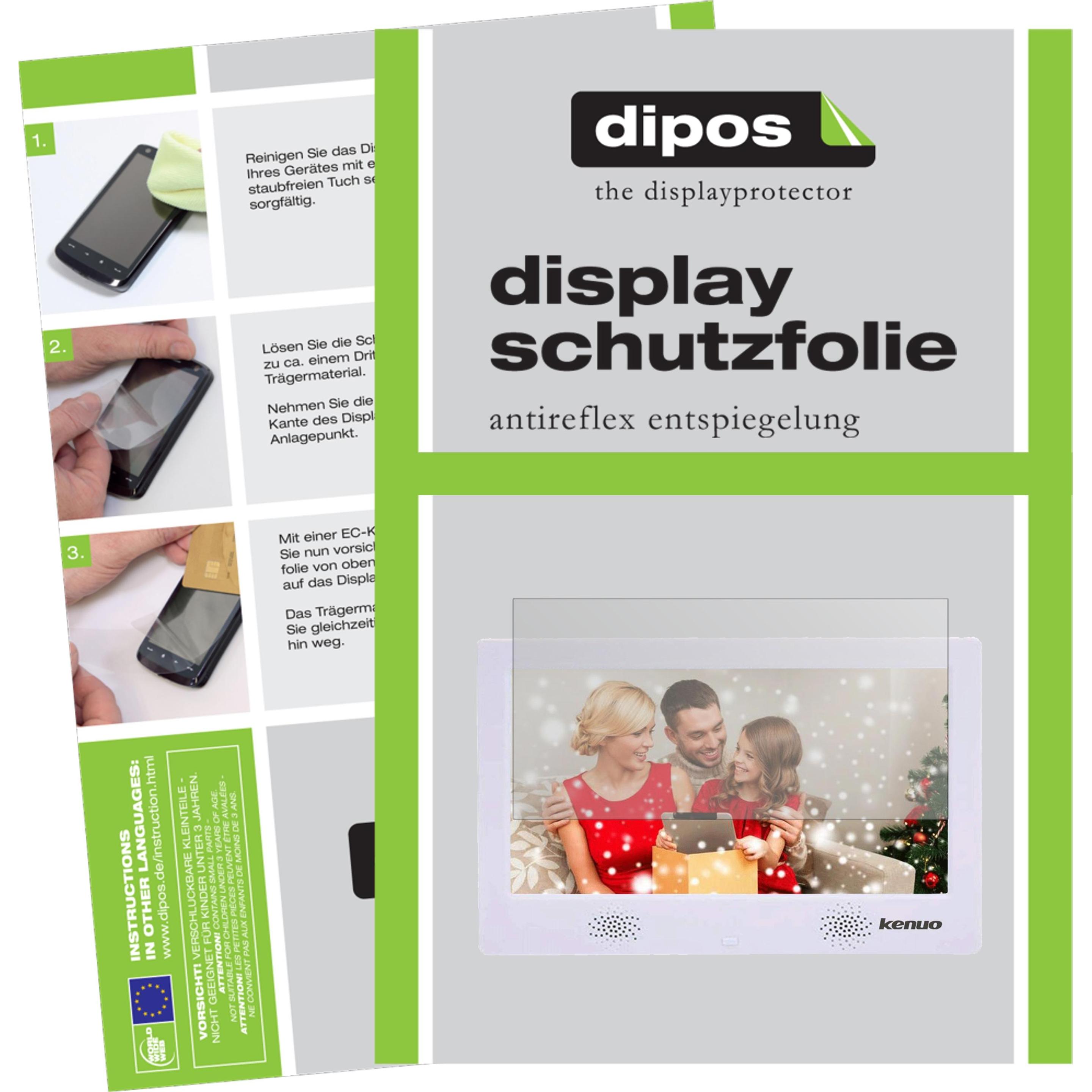 Dipos Displayschutzfolie Antireflex (2 Stück, Kenuo 10.1 Zoll), Tablet Schutzfolie