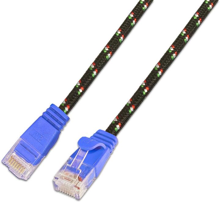 Produktbild Wirewin Slim Toughkabel: UTP, 0.25m, blau (U/UTP, CAT6, 0.25 m)