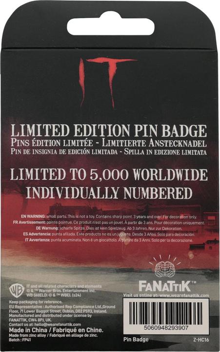 Produktbild Fanattik Stephen Kings Es Ansteck-Pins 2er-Set