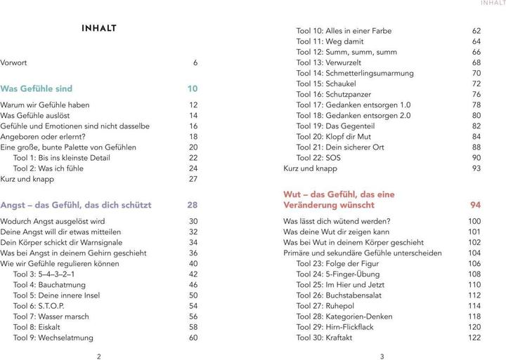 Produktbild 44 Psychologie-Tools für alle Gefühlslagen (Deutsch, Vanessa Graf, 2023)