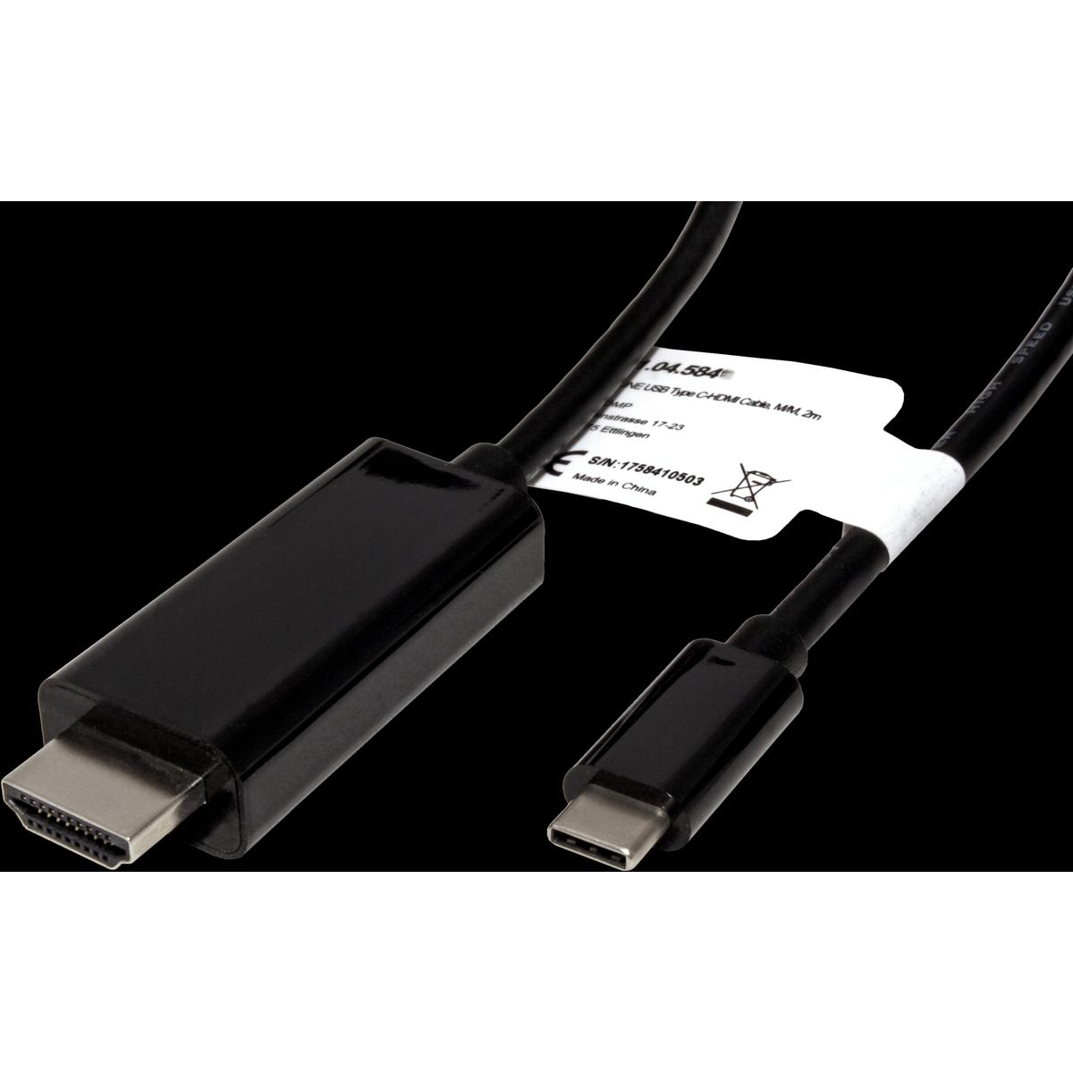 Thumbnail - Roline USB Typ C — HDMI (Typ A) (5 m, HDMI, USB Typ C), Video Kabel