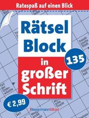 Produktbild Rätselblock in grosser Schrift 135 (Deutsch)