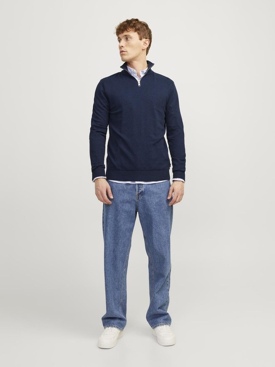 Immagine prodotto Jack & Jones Maglione a maglia con mezza zip (XS)
