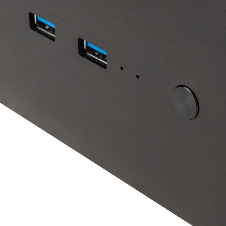 Actual product image Akasa Maxwell Pro Plus Mini-ITX Case OEM, Intel LGA 1700 - black (Mini-ITX)