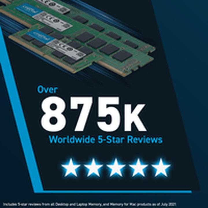Productafbeelding Crucial Desktop Memory (2 x 16GB, 4800 MHz, DDR5 RAM, DIMM 288 pin)