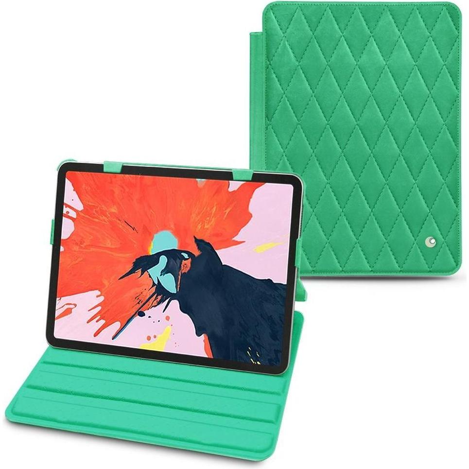 Noreve Lederschutzhülle horizontal (iPad Pro 12.9 2018 (3. Gen)), Tablet Hülle, Grün