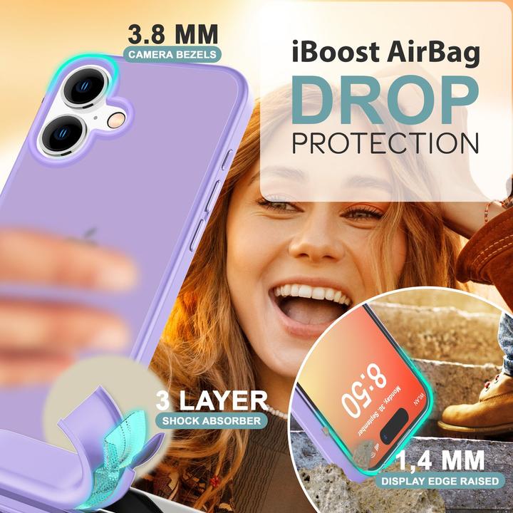Actual product image Nalia Matte hybrid cover semi-transparent (Apple iPhone 16)
