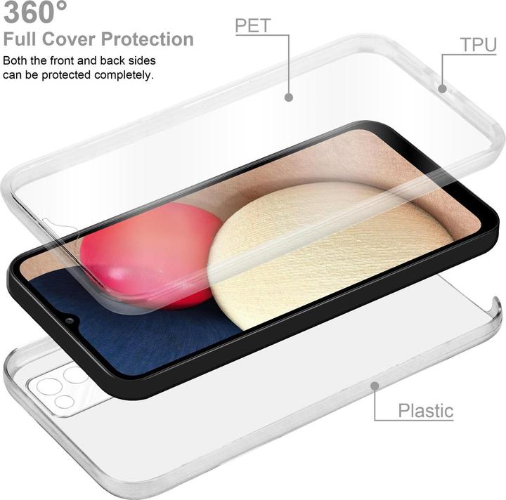 Actual product image Cadorabo TPU 360 Degree Case Cover (Samsung Galaxy A02s)