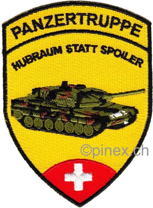 Produktbild Pinex Panzertruppe Abzeichen Leopard Kampfpanzer Funpatch Schweizer Armee