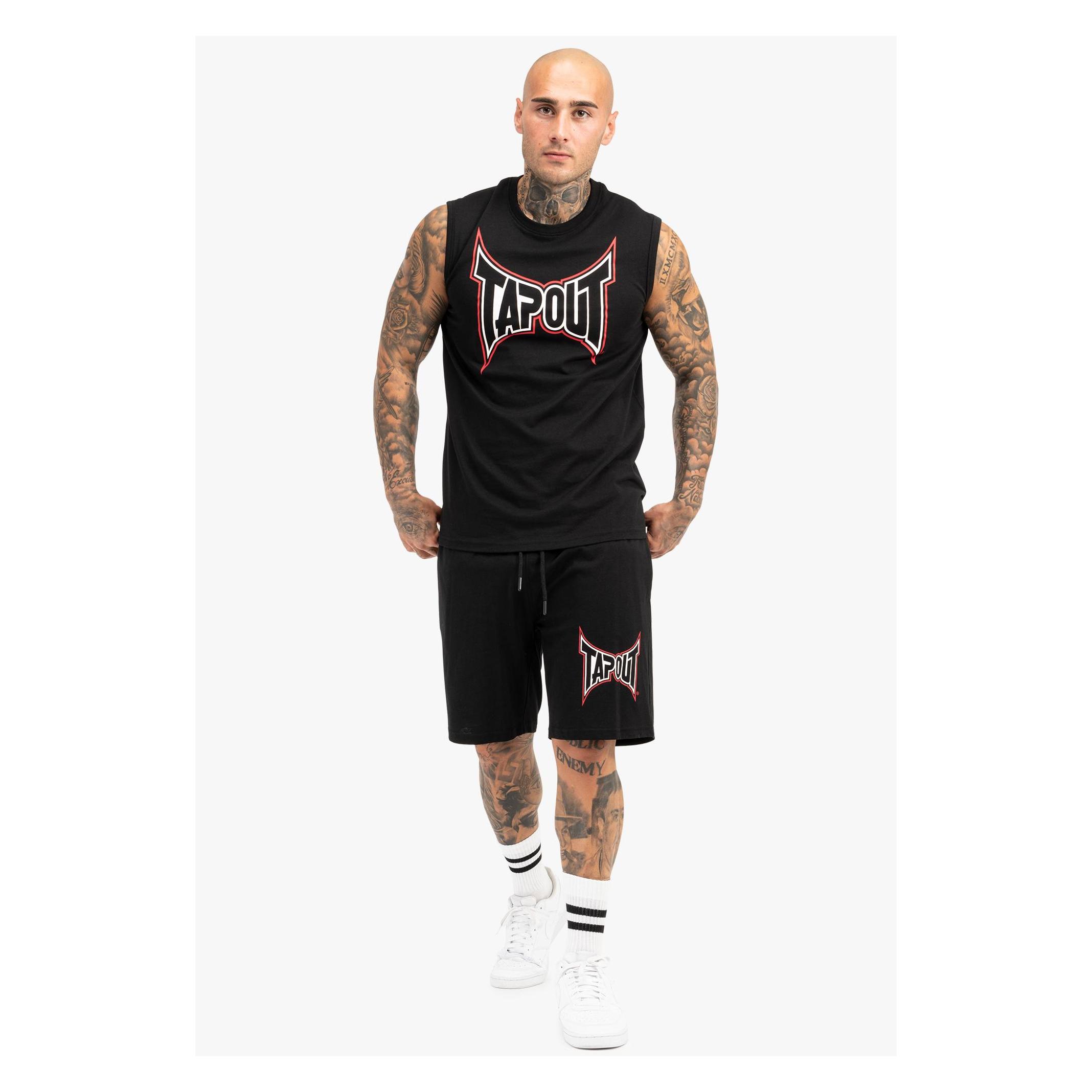 Tapout, Herren, Shorts, Dorrisa, Rot, Weiss, Schwarz, (L)