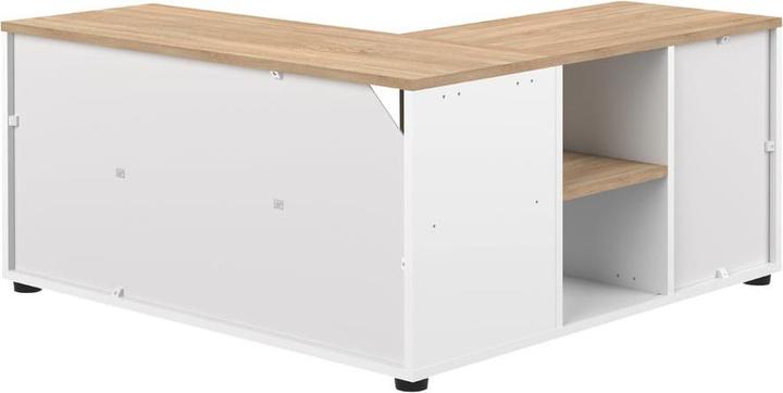 Immagine prodotto Temahome Porta TV angolare 90 bianco e rovere (45 x 90 cm)