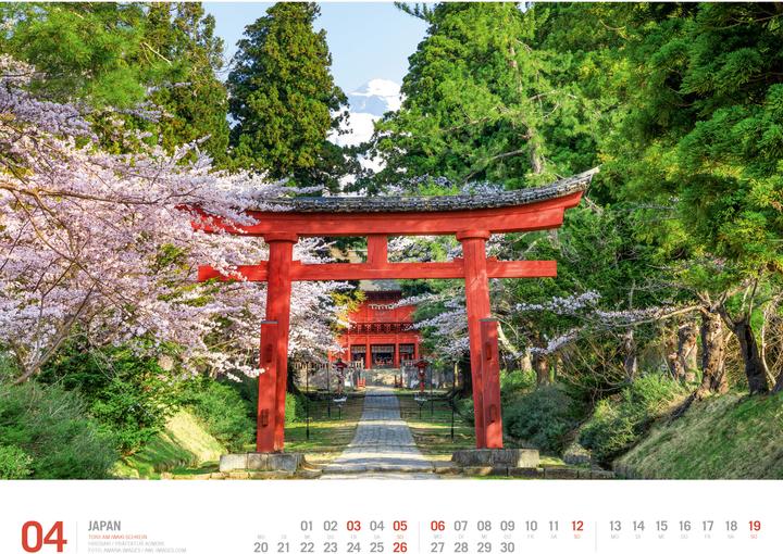 Image du produit Japan - Unterwegs zwischen Tempeln und Schreinen Kalender 2026 (Allemand, Ackermann Kunstverlag GmbH, 2025)