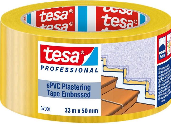 Produktbild tesa sPVC Putzband quergerillt (50 mm)