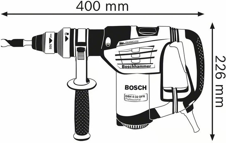 Produktbild Bosch Professional Bohrhammer mit SDS plus GBH 4-32 DFR, Handwerkkoffer, Schnellspannbohrfutter (Netzbetrieb)