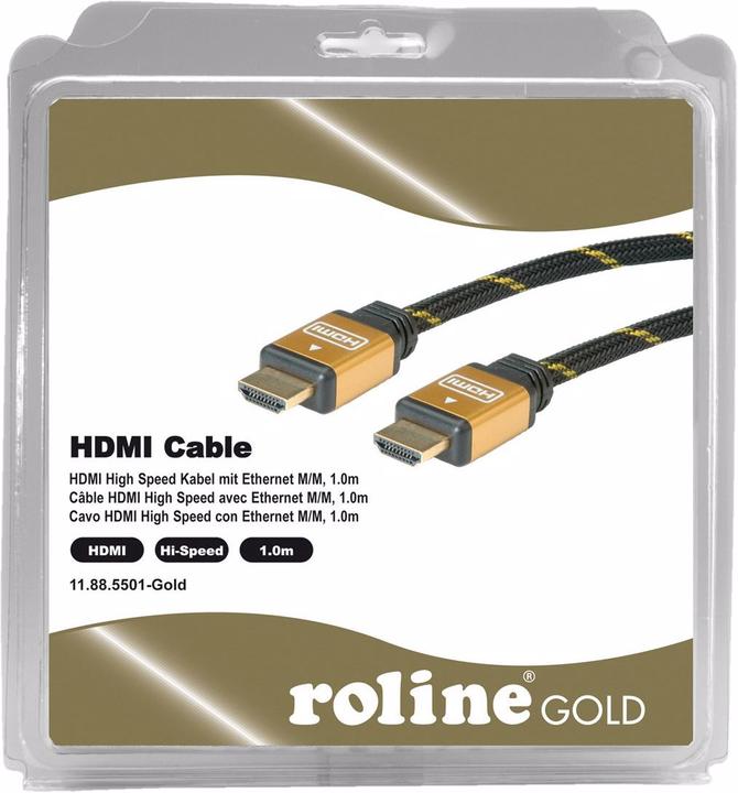 Actual product image Roline HDMI (Typ A) — HDMI (Typ A) (1 m, HDMI, 2.0)