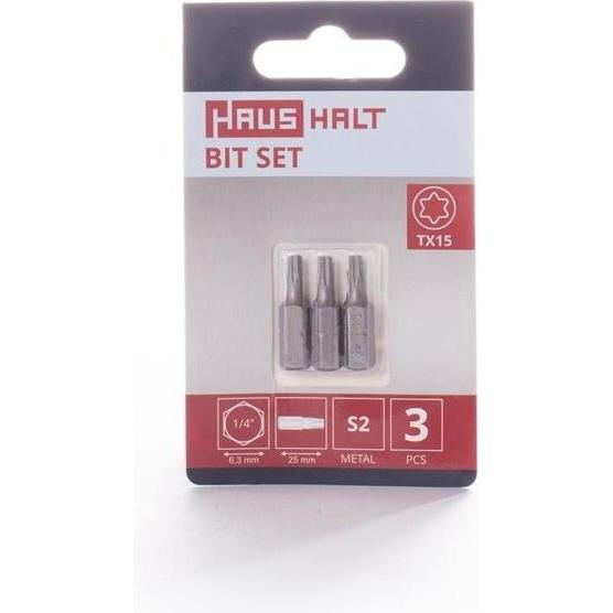 Haushalt, Chiave a bussola, PUNTA PER CACCIAVITE TX15X25MM 3PZ