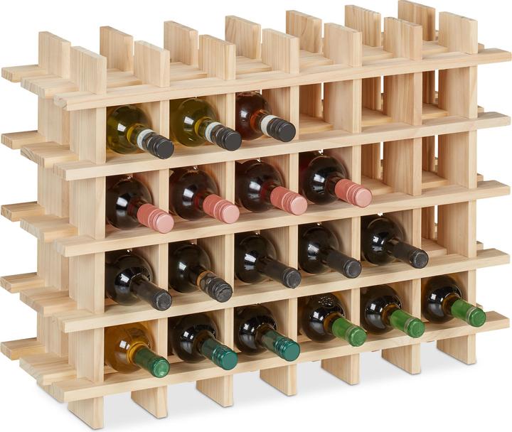Actual product image Relaxdays wine rack (75 x 24 x 54 cm, 24 Fl.)