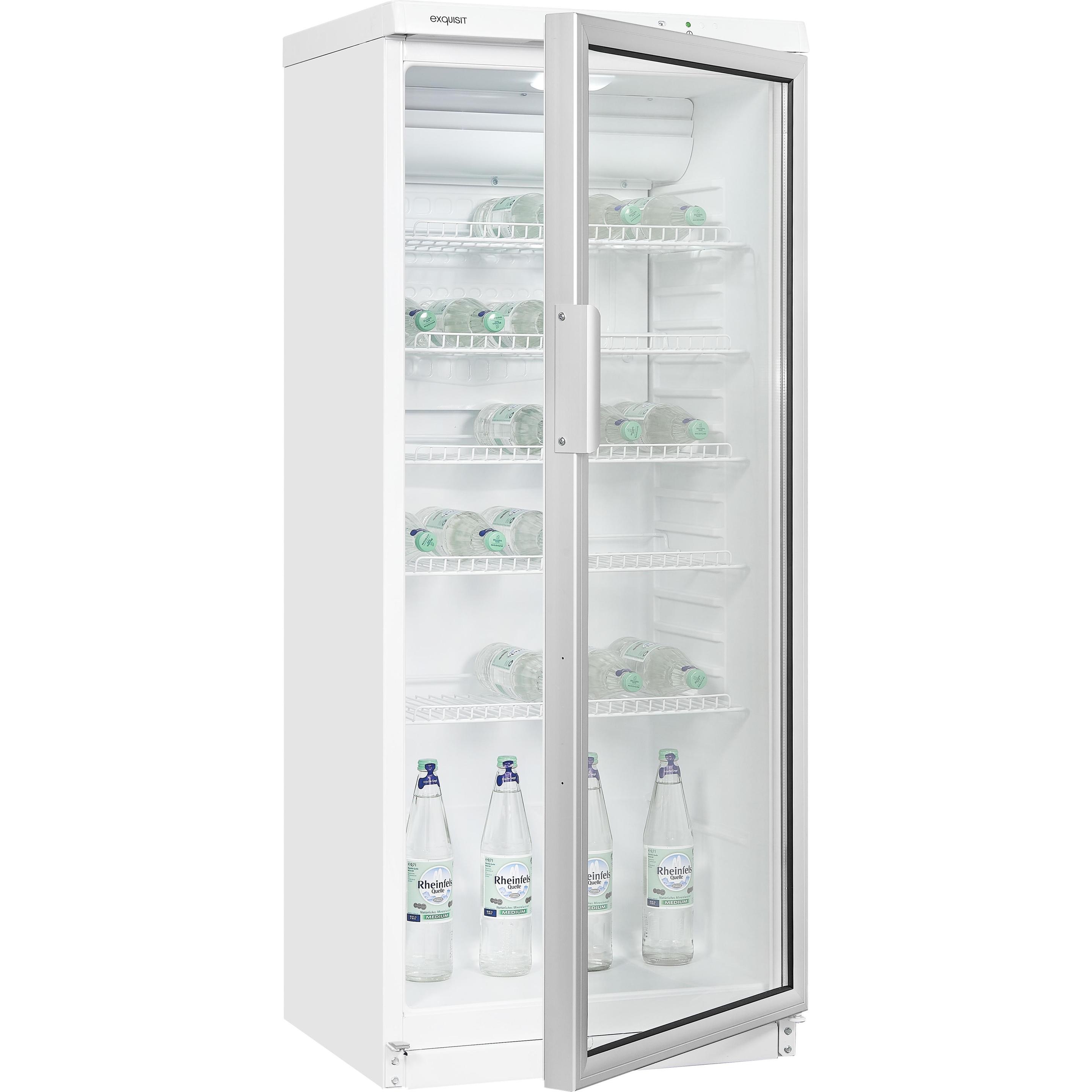 Exquisit GKS290-GT-280E weiss, Kühlschrank Freistehend, Weiss