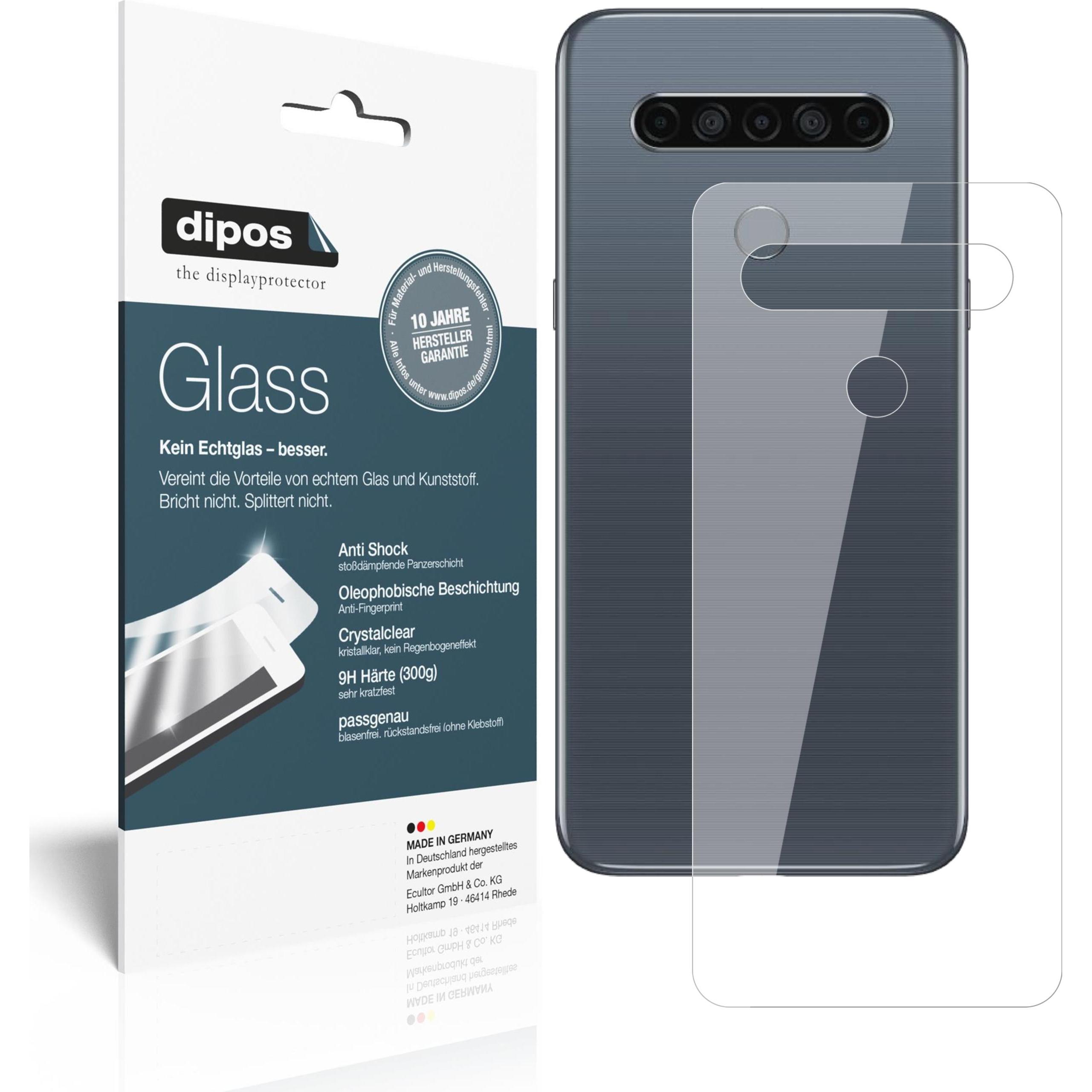Dipos Displayschutz Anti-Shock (2 Stück, LG K61), Smartphone Schutzfolie, Transparent