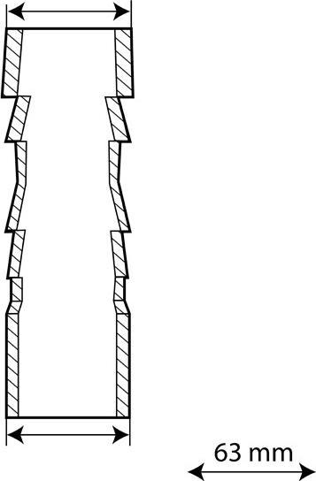 Actual product image Koi-Breeder PVC-U hose connection