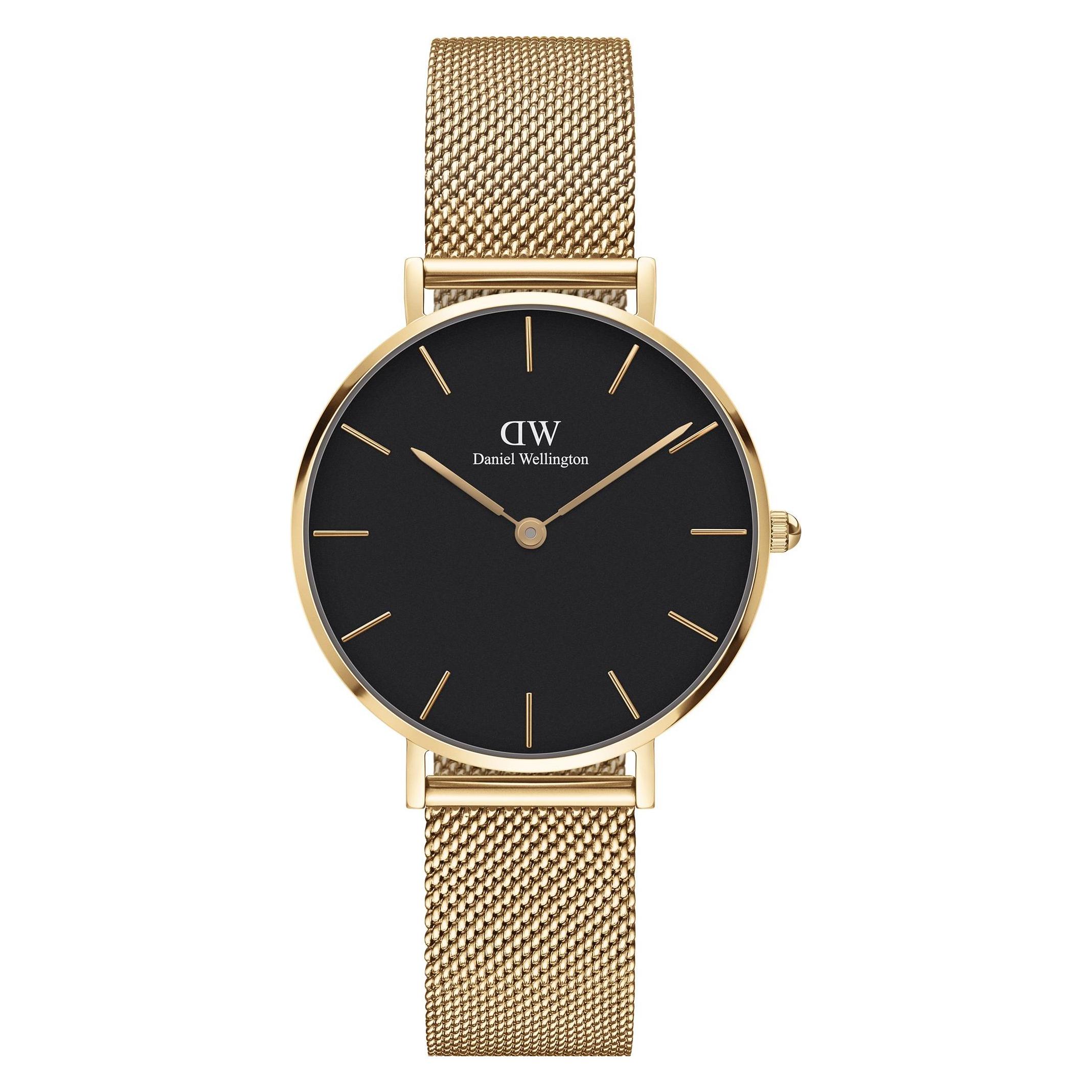 Daniel Wellington, Armbanduhr, Petite Evergold, Gold, (Analoguhr, 32 mm)