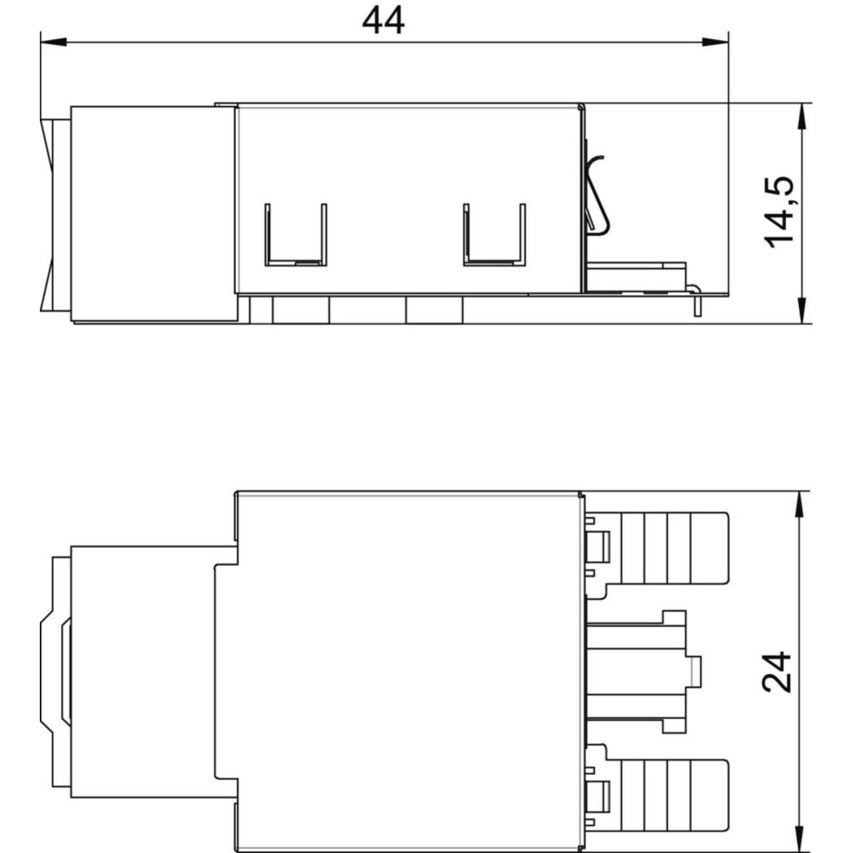 Thumbnail - OBO Bettermann, Kabelschutz + Kabelführung, ASM-C6 G - 24 mm - 14,5 mm - 44 mm - 18,5 g (220 mm)