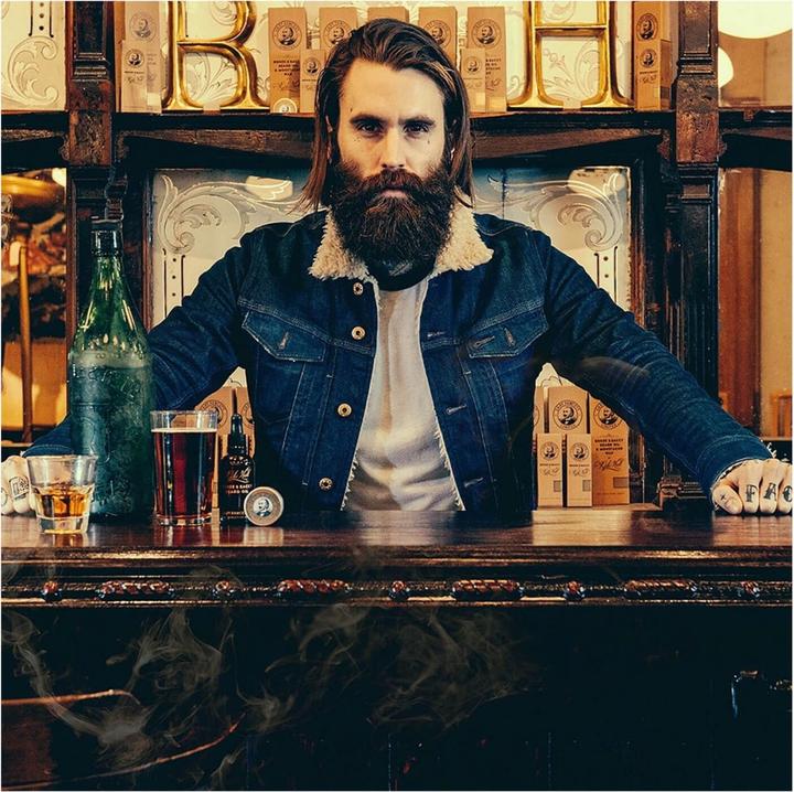Actual product image Captain Fawcett Capt. Fawcett Care - Ricki Hall Booze & Baccy Beard Oil & Moustache Wax Set (1000 ml)