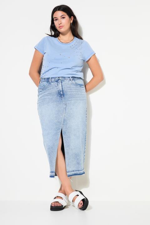Produktbild Studio Untold Jeansrock, A-Line, 5-Pocket, Schlitz vorne (46)