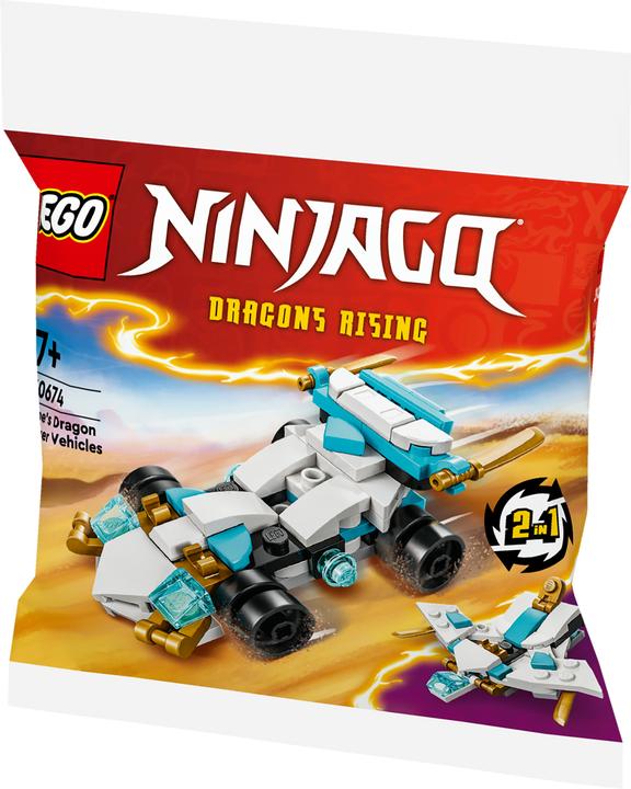 Actual product image LEGO Zane's dragon power vehicles (30674, LEGO Ninjago)