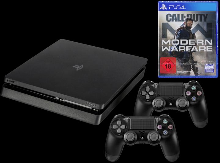 Produktbild Sony Playstation 4 Slim 1TB Call of Duty + 2. Contr. USK 18