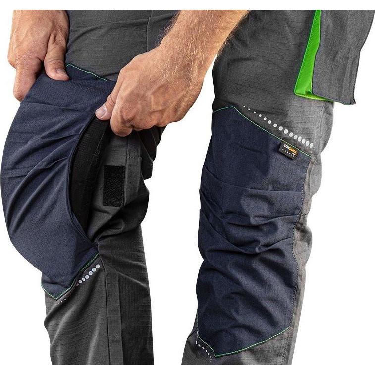 Thumbnail - Neo, Arbeitshose, PREMIUM Arbeitsträgerhose 100% Baumwolle Ripstop Gr. L (L)