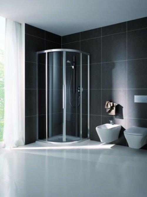 Produktbild Koralle Viertelkreisduschekabine mit 2 Schiebeelementen und 2 Festfeldern myDay VSF Radius 550 90/90 (57.40 cm, 208 cm, 37.40 cm)