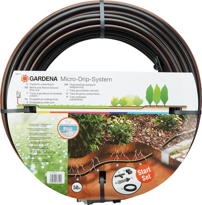 Gardena Drip pipe underground (Drip hose + drip tube)