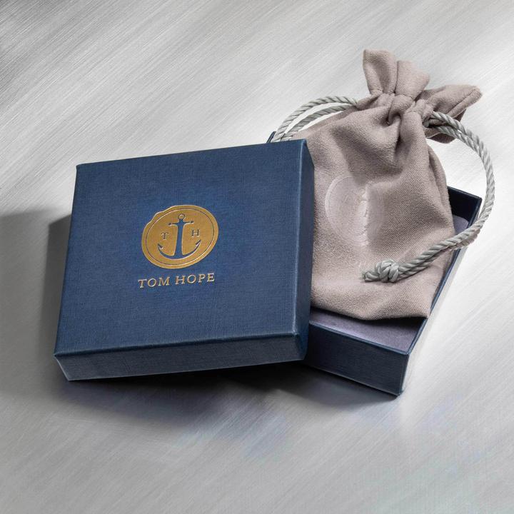 Produktbild Tom Hope Canterbury Blue Bracelet M (19.50 cm, Edelstahl, Leder)