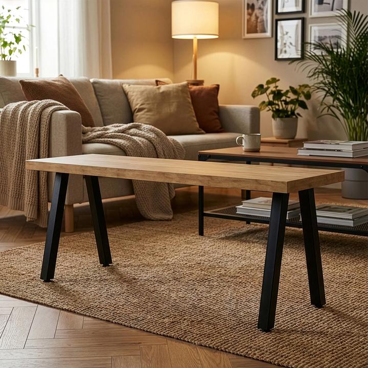 Produktbild En.Casa Tischgestell 2er Set Heustreu 45x40cm Schwarz