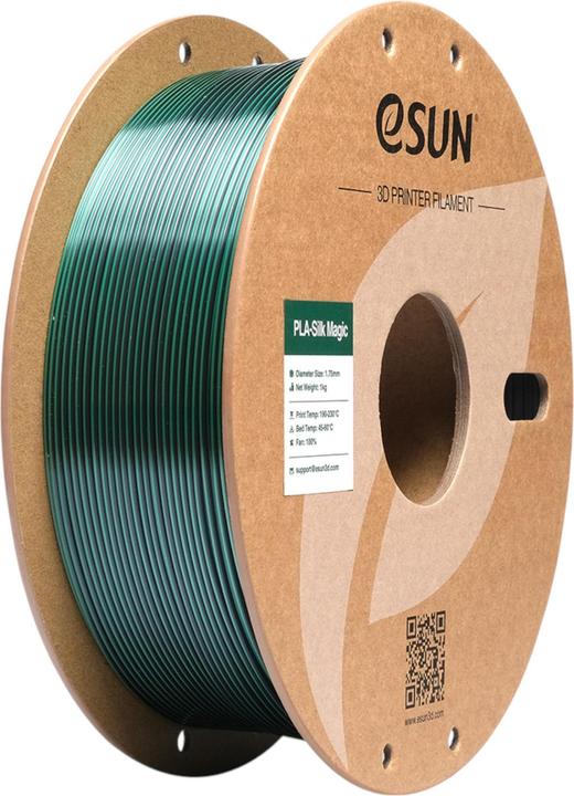 Productafbeelding eSUN EPLA-SILK MAGIC 1,75mm BLACK GREEN 1kg (PLA, 1.75 mm, 1000 g, Veelkleurig)